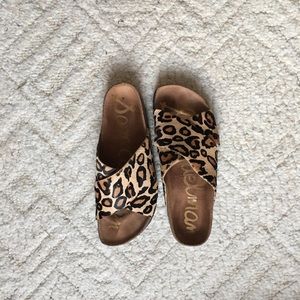 Chunky Leopard Sandals