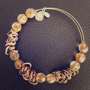 Alex and Ani beaded metal bangle