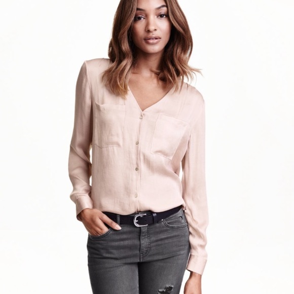 H&M Light Pink Blouse