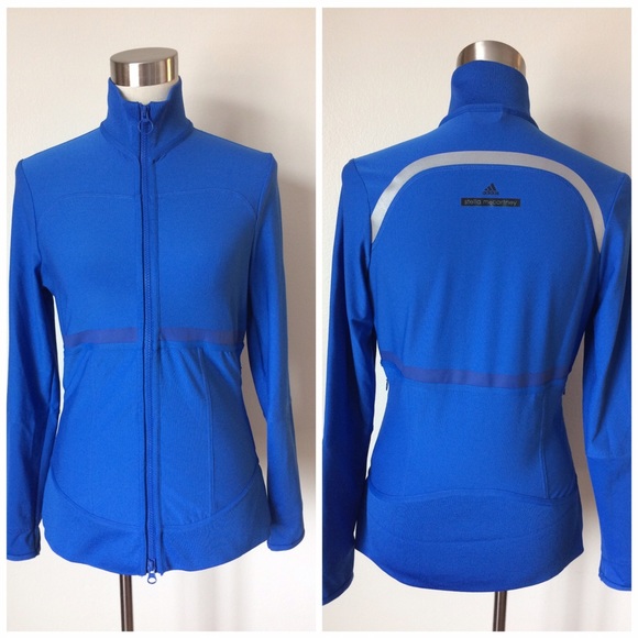Adidas by Stella McCartney Tops - Stella McCartney Adidas Blue MidLayer Knit Jacket