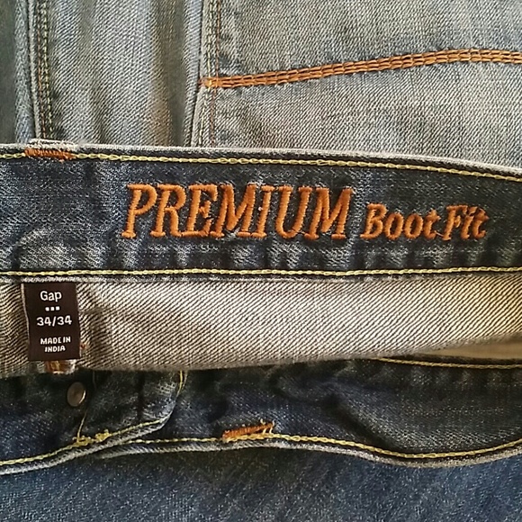 Men's Gap Pants Blue Jeans 34x34 Denim 100% cotton - Picture 3 of 4