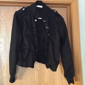 NWOT Black Military Style Jacket