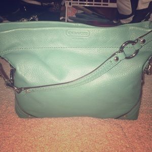 green coach purse