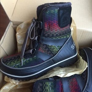 Sorel Tivoli II Black Boots Size 6.5