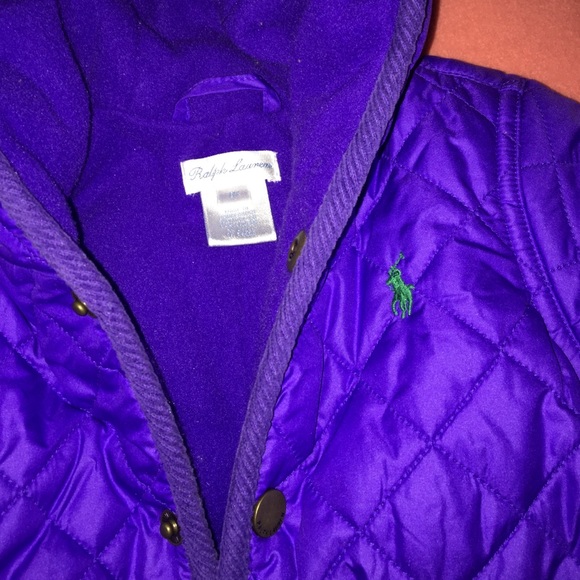 Purple Ralph Lauren's baby snow suit
