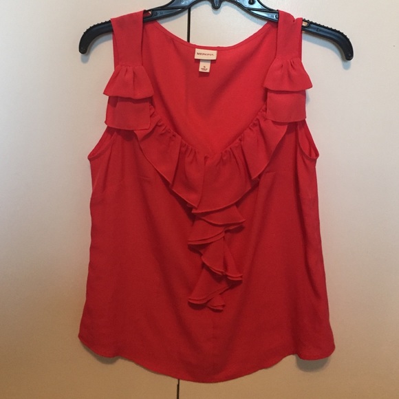 Pink/Red Ruffle Tank Top - Picture 2 of 2