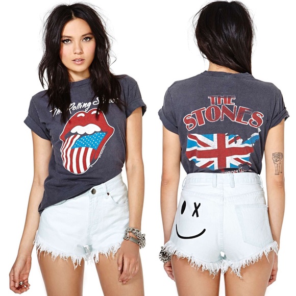 Bitching And Junkfood Wink Denim Cutoffs - Picture 2 of 4