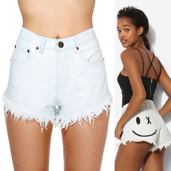 Bitching And Junkfood Wink Denim Cutoffs - Picture 4 of 4