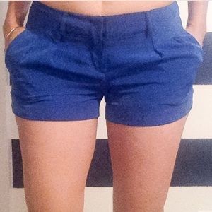 Express Royal Blue Dress Shorts