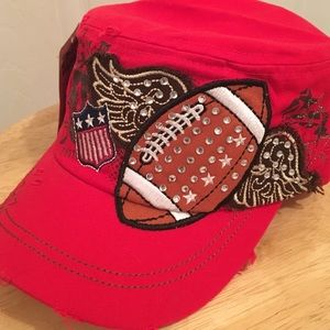 This hat is red/brown cadet hat