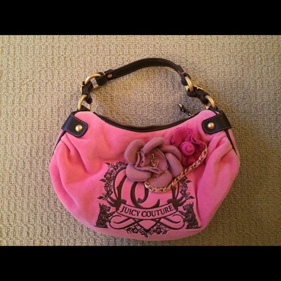 Pink Velour Juicy Couture Bag