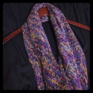 Multi color acrylic infinity scarf!