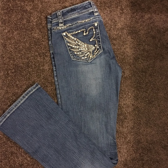 Angel Wing Blingy LA Idol Jeans