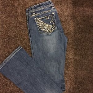 Angel Wing Blingy LA Idol Jeans