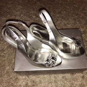 Jessica Simpson Silver Heels