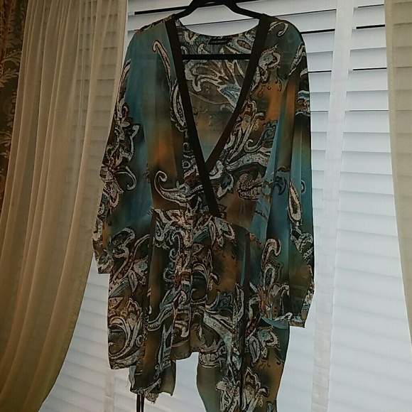 Floaty sheer blouse.