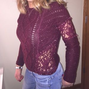 Hollister Burgundy Sweater