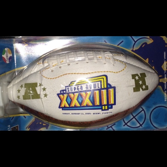 Super Bowl XXXIII 🏈 1999 Falcons/Broncos football