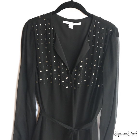 Diane von Furstenberg silk embellished dress - Picture 3 of 4
