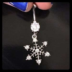 Snowflake Belly Button Ring