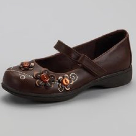 Triple Button Flower Mary Jane Laura Ashley