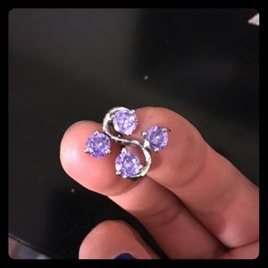 Purple Belly Button Ring