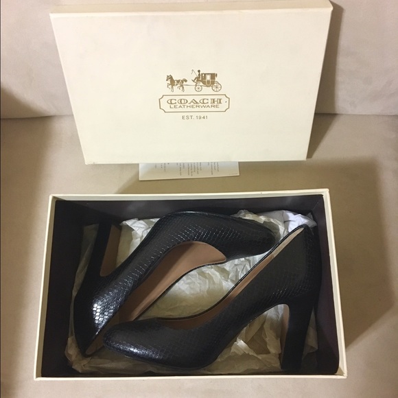 Coach Snake Print Pumps