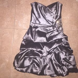 Silver party dress