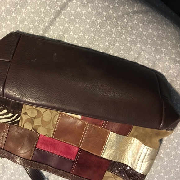 Vintage Coach patchwork shoulder bag - Picture 3 of 3