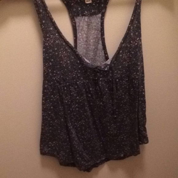 floral razor back tank
