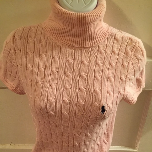 Ralph Lauren short sleeve turtle neck sweater.
