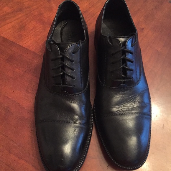 Cole Haan Black Cap Toe Oxford Shoes