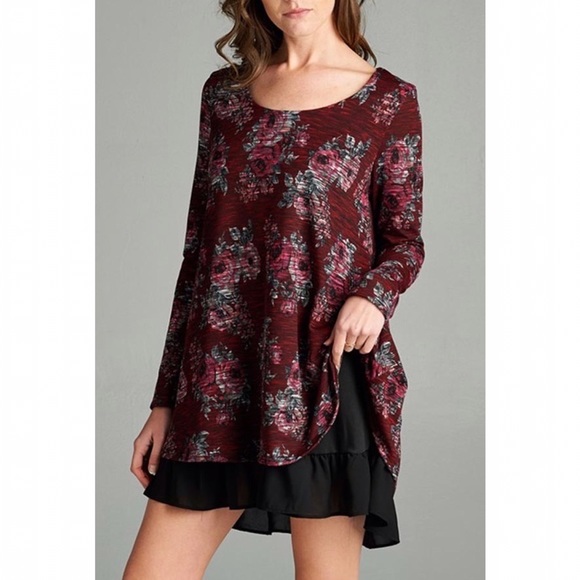 Ruffle Floral Dress - Picture 3 of 4