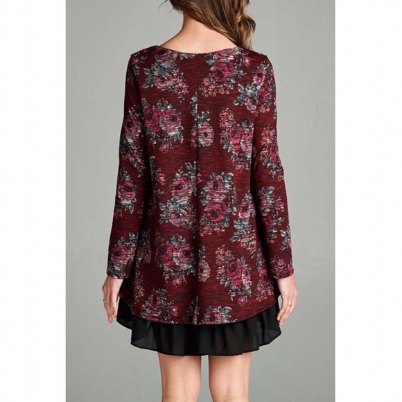 Ruffle Floral Dress - Picture 4 of 4