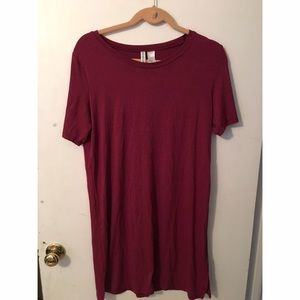 Maroon Tshirt dress, never worn