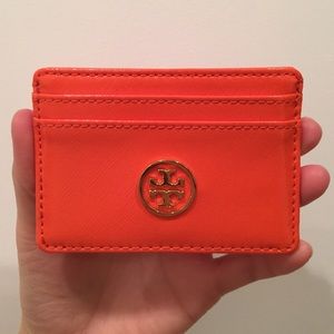 Tory Burch Robinson slim card case