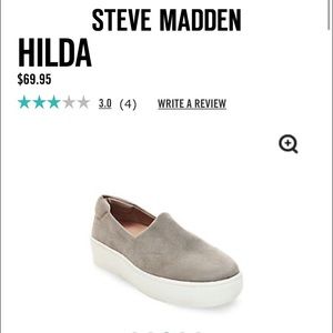 grey steve madden slip on sneakers