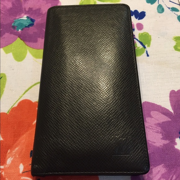 Louis Vuitton Black Leather Wallet