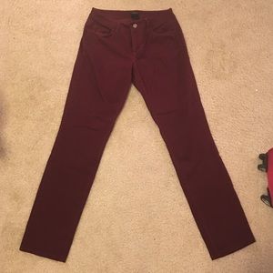 Burgundy pants