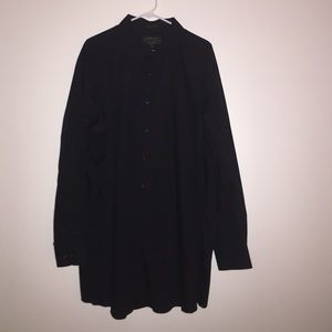 Black button down shirt