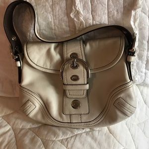 Cream coach bag