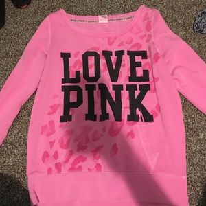 Love pink sweatshirt