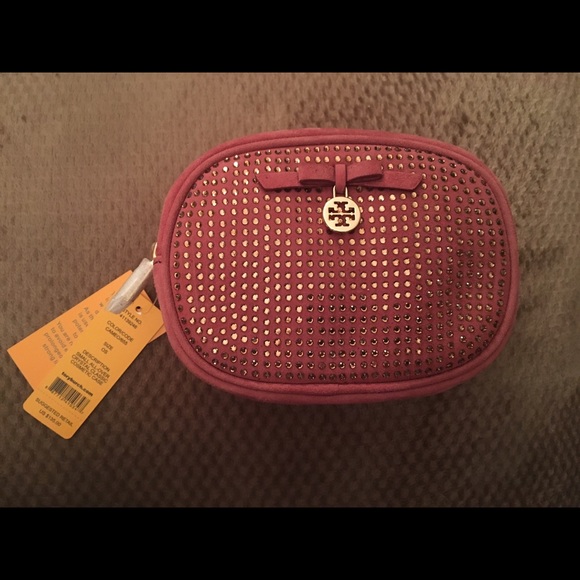 Tory Burch crystal cosmetic case