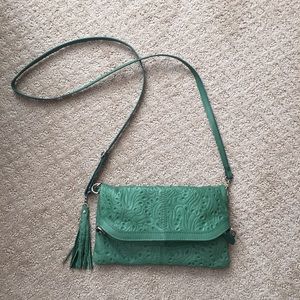 Small green crossbody bag