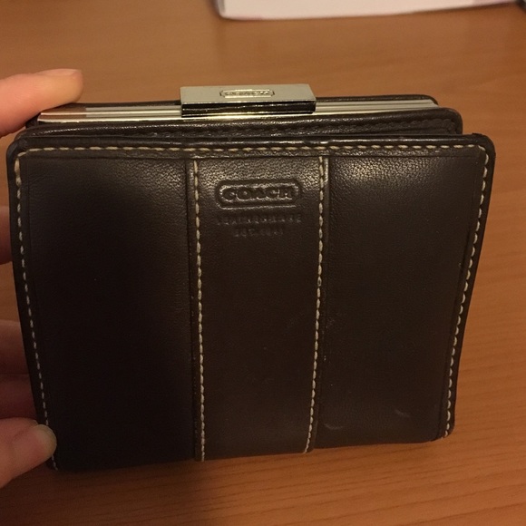 Coach brown wallet for women