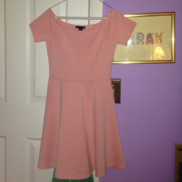 Pink skater dress
