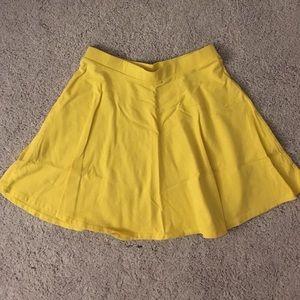 Yellow Skater / Flounce Skirt