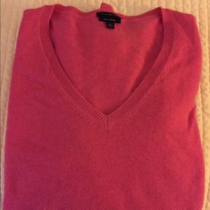 Talbots Pink Cashmere Sweater, size L