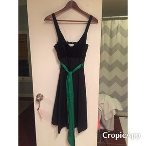 Moulinette Soeurs Black Cocktail Dress w/ sash