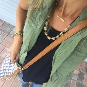Stella & Dot Gold Bar Necklace